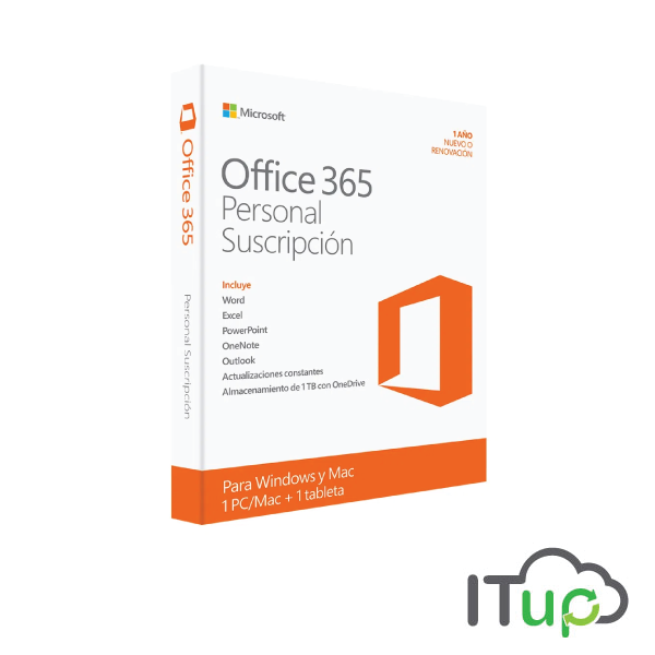 Suscripción Office 365 Personal 1 años 1 usuario