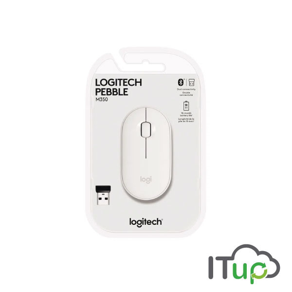 Mouse Logitech M350 inalámbrico Blanco