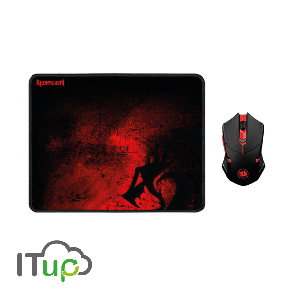Combo Redragon gaming con mouse wifi y mouse pad