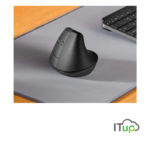 MOUSE LOGITECH VERTICAL GRIS ZURDO LIFT NEGRO